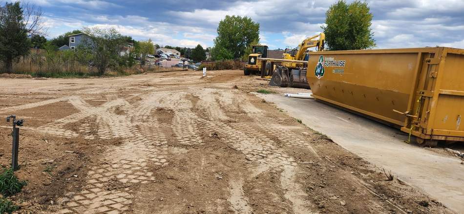 Site grading and driveway prep by Freedom Ranch Excavating in Peyton, Colorado