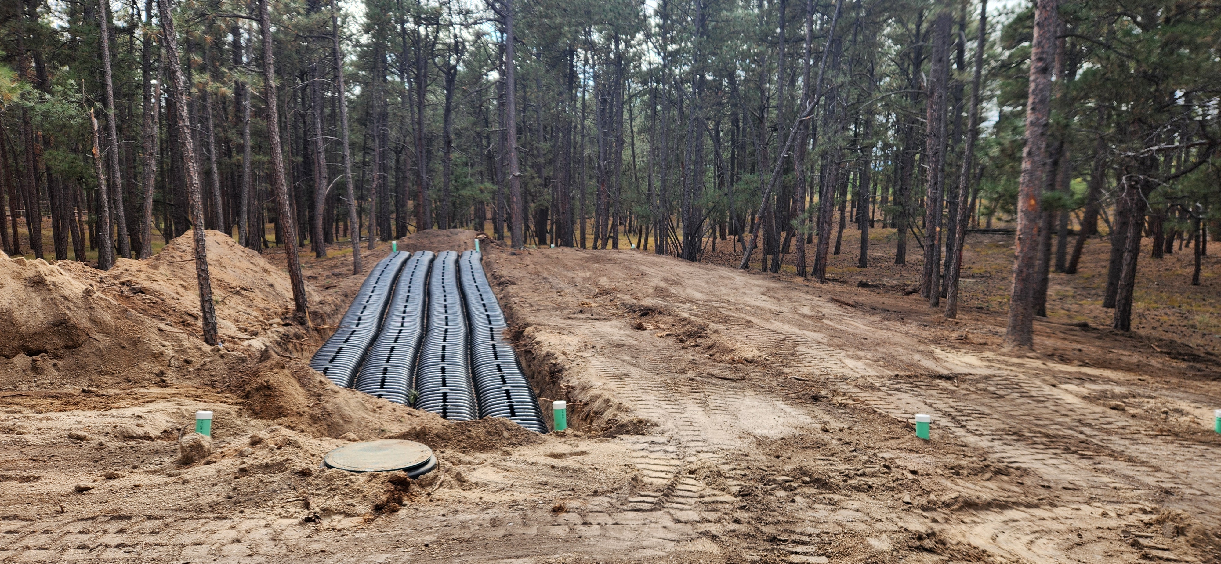 Septic system install and repair by Freedom Ranch Excavating in Peyton, Colorado