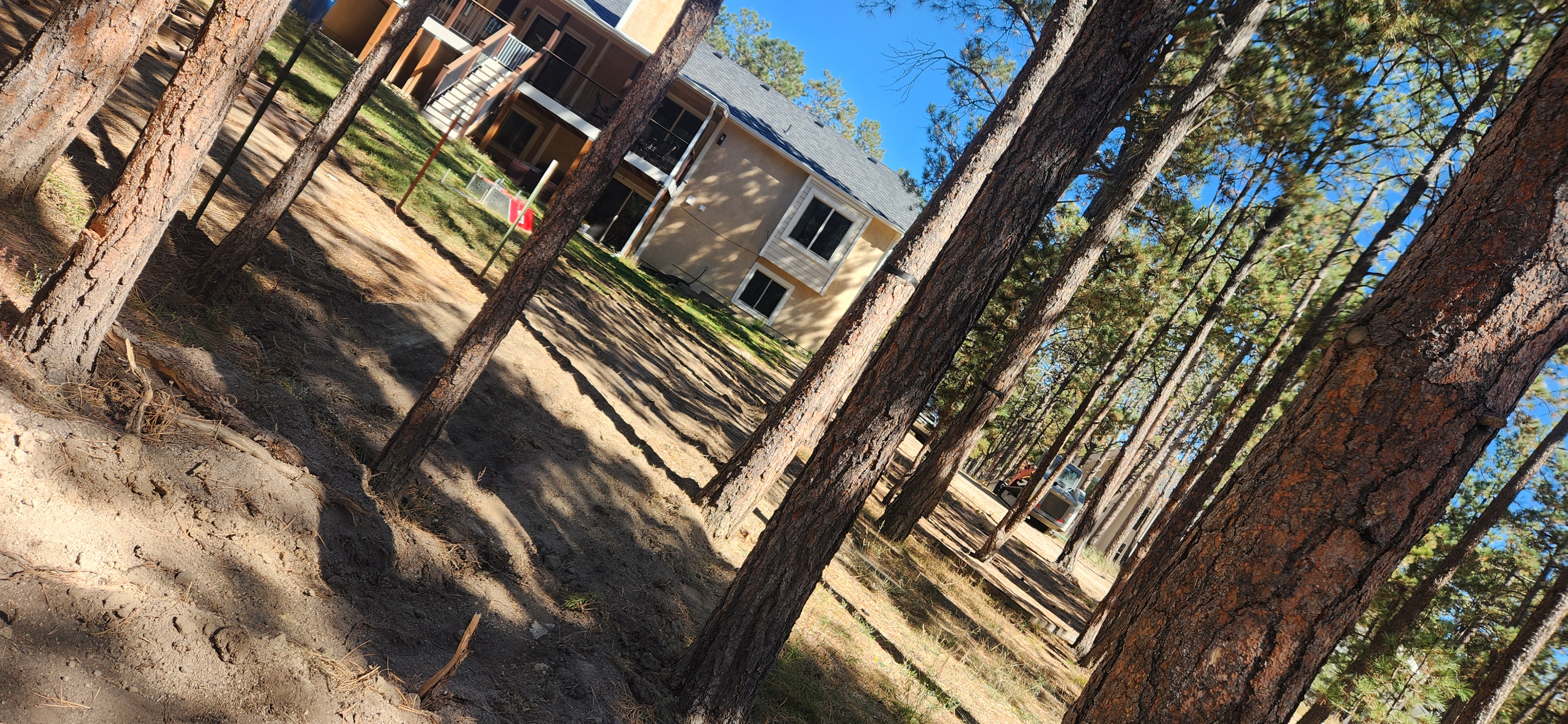 Utility line trenching and repair by Freedom Ranch Excavating in Peyton, Colorado