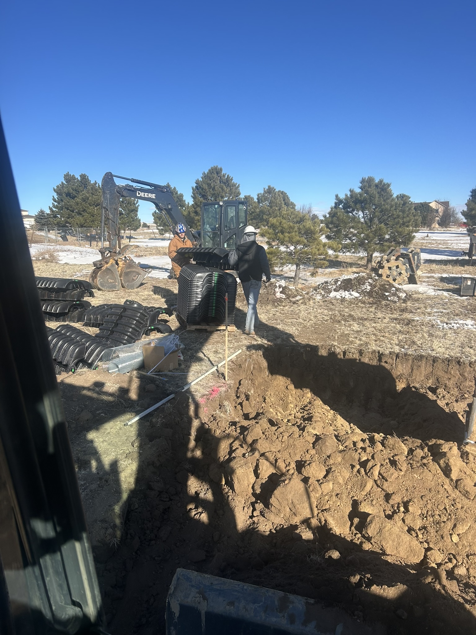 Septic system install and repair by Freedom Ranch Excavating in Peyton, Colorado