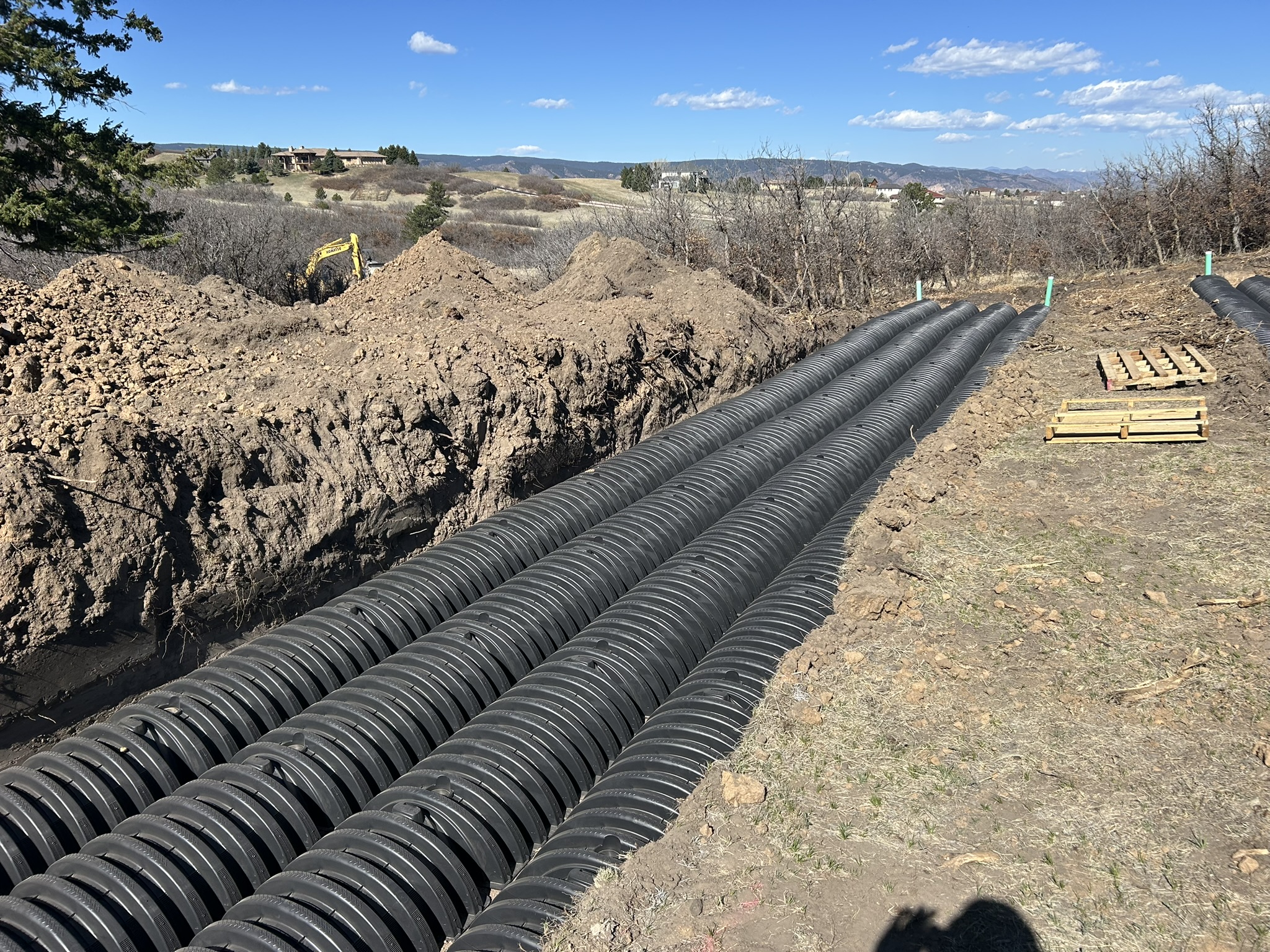 Septic system install and repair by Freedom Ranch Excavating in Peyton, Colorado