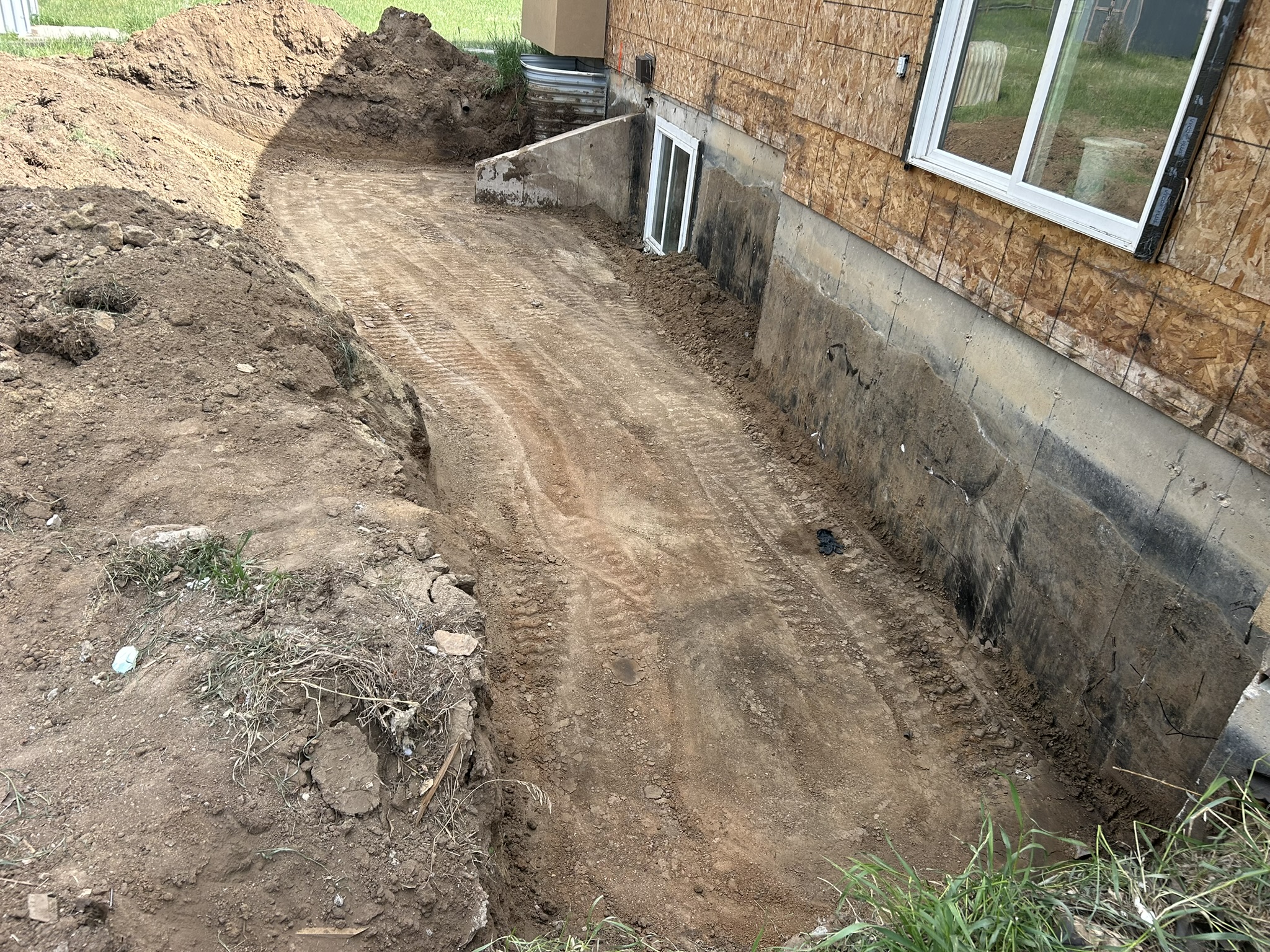 Basement dig and foundation excavation by Freedom Ranch Excavating in Peyton, Colorado