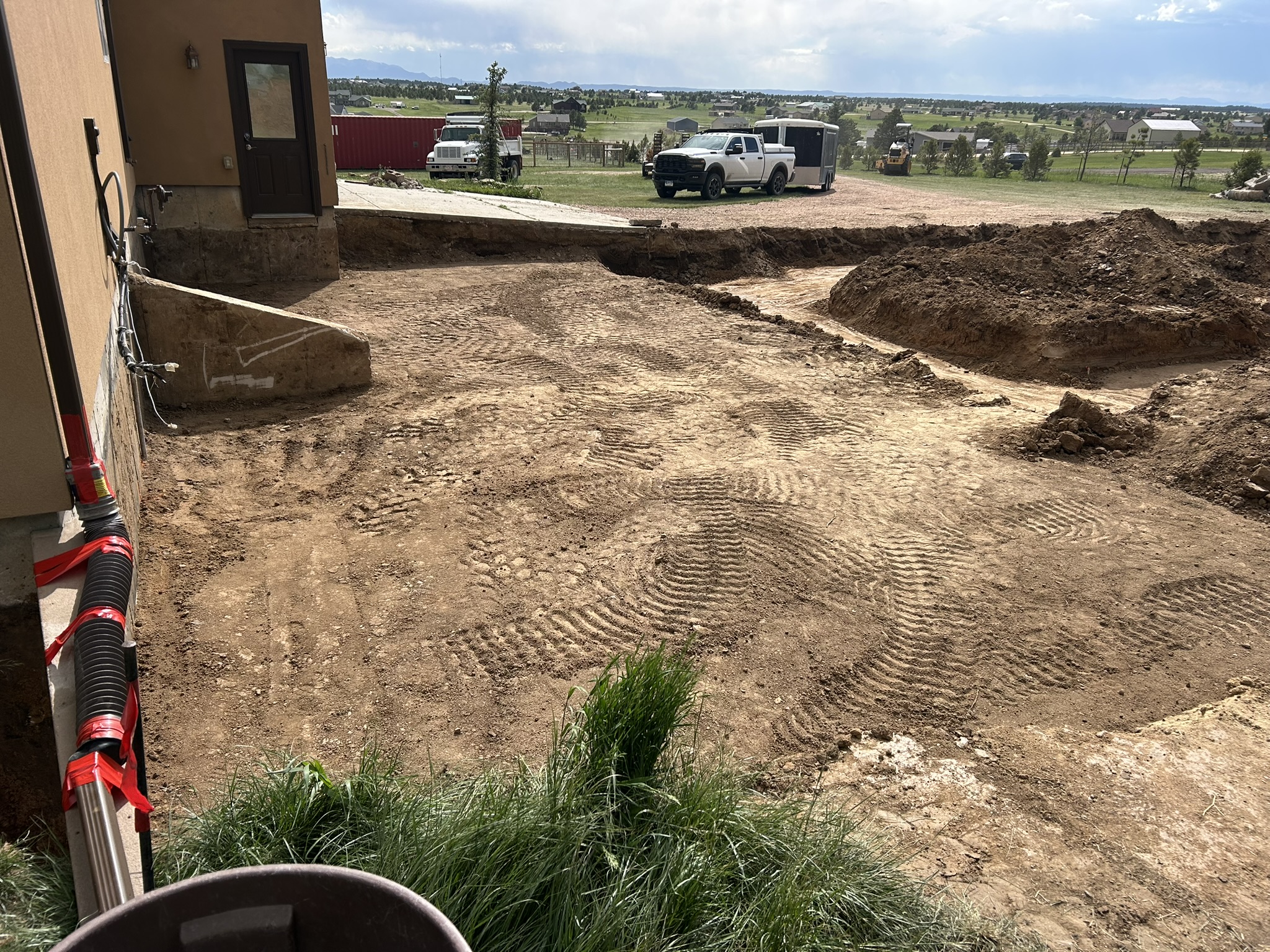 Basement dig and foundation excavation by Freedom Ranch Excavating in Peyton, Colorado