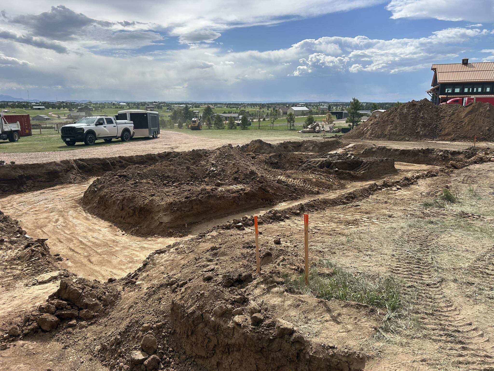 Basement dig and foundation excavation by Freedom Ranch Excavating in Peyton, Colorado