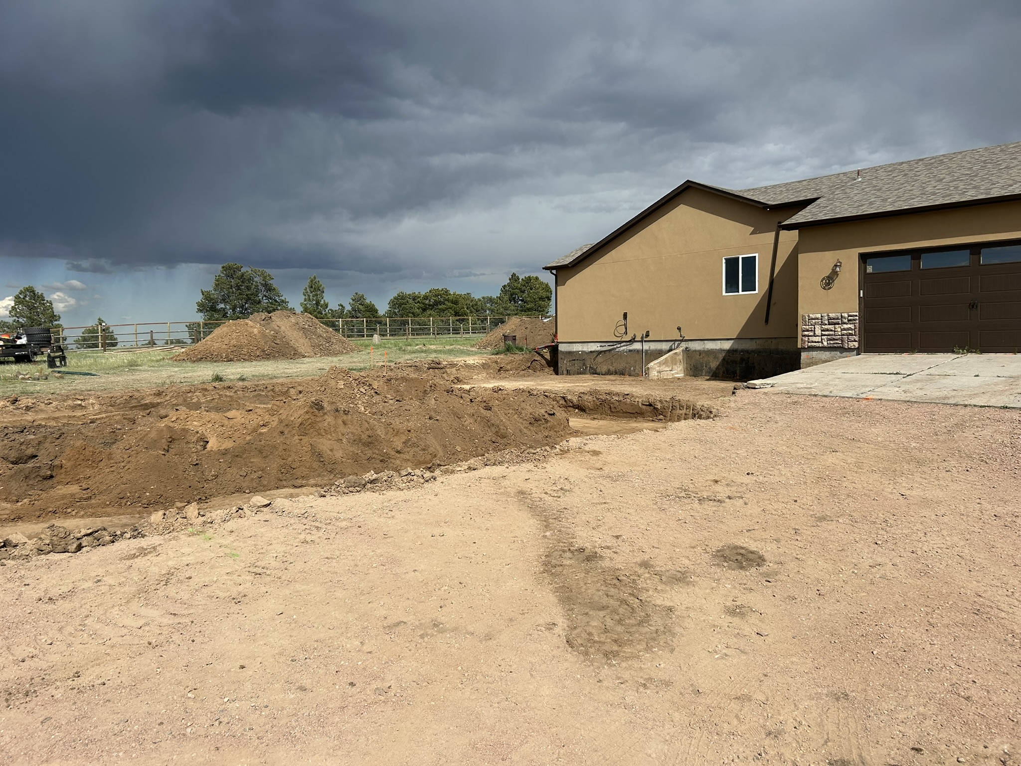 Land clearing and debris hauling by Freedom Ranch Excavating in Peyton, Colorado