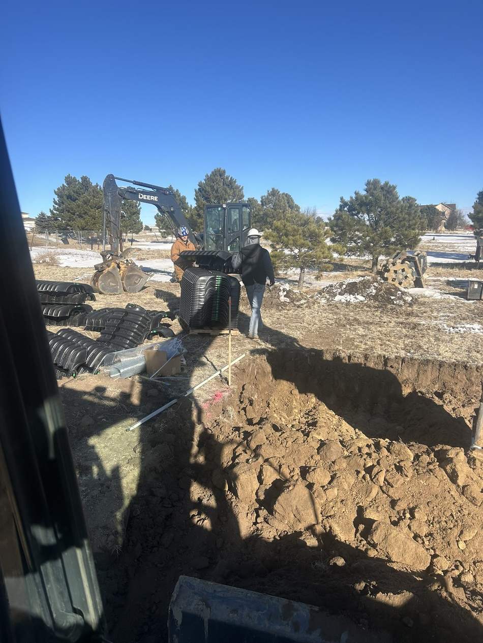 Septic system install and repair by Freedom Ranch Excavating in Peyton, Colorado