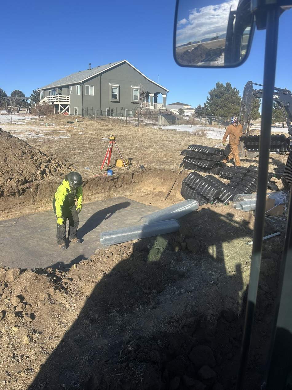 Septic system install and repair by Freedom Ranch Excavating in Peyton, Colorado