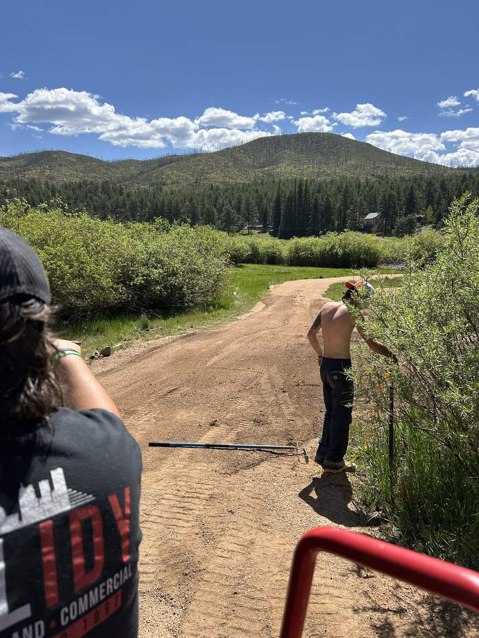 Site grading and driveway prep by Freedom Ranch Excavating in Peyton, Colorado