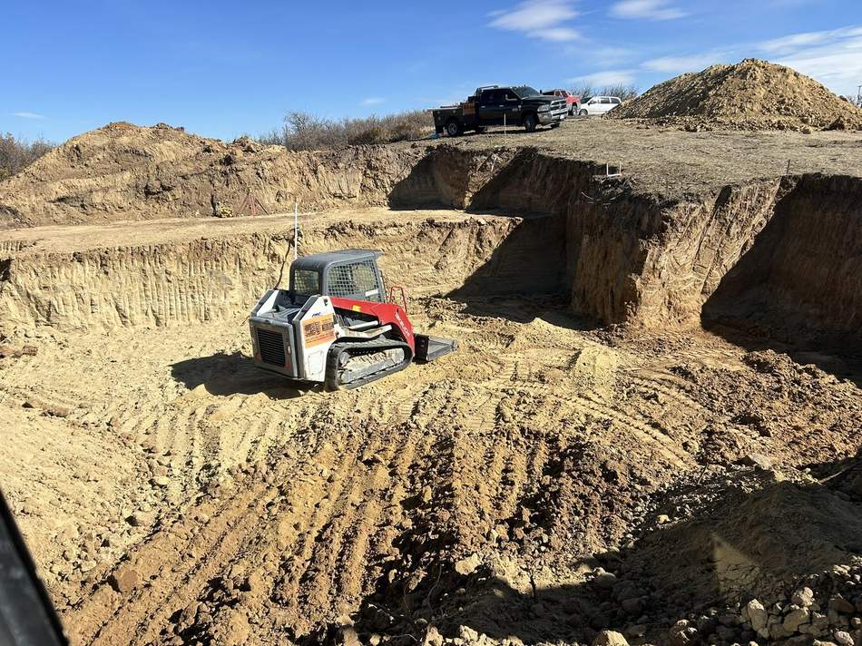 Basement dig and foundation excavation by Freedom Ranch Excavating in Peyton, Colorado