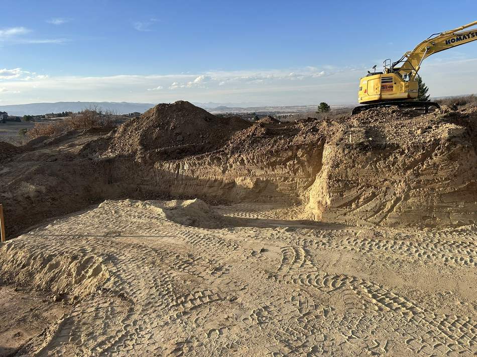 Basement dig and foundation excavation by Freedom Ranch Excavating in Peyton, Colorado