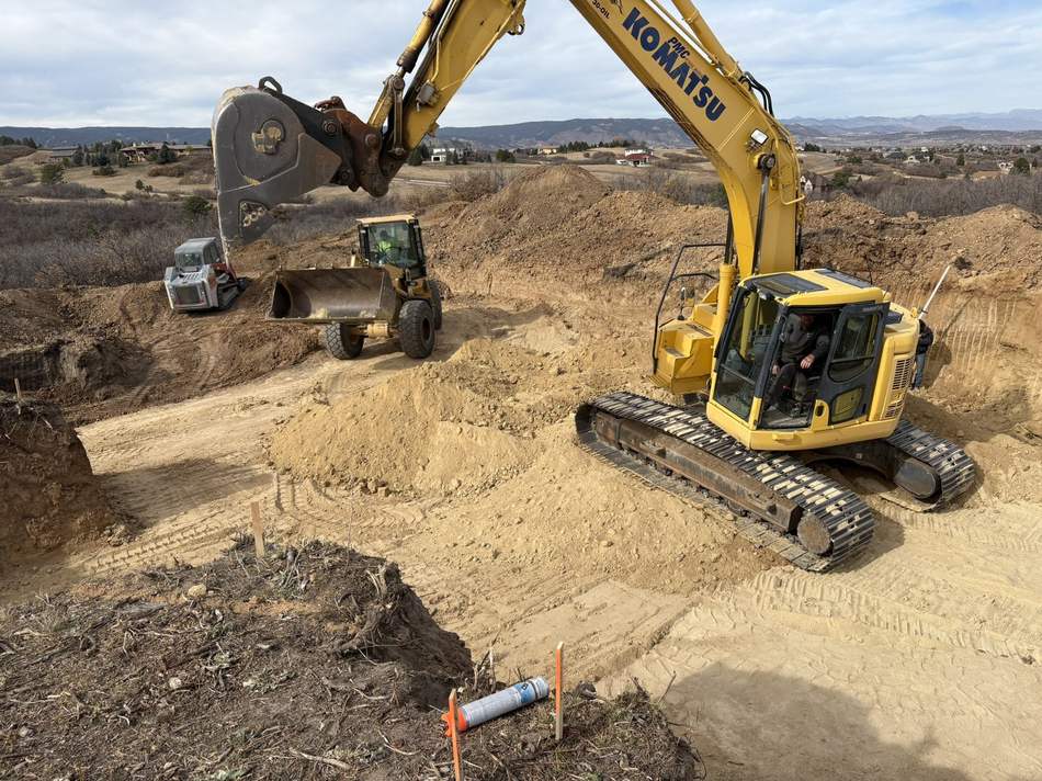 Basement dig and foundation excavation by Freedom Ranch Excavating in Peyton, Colorado