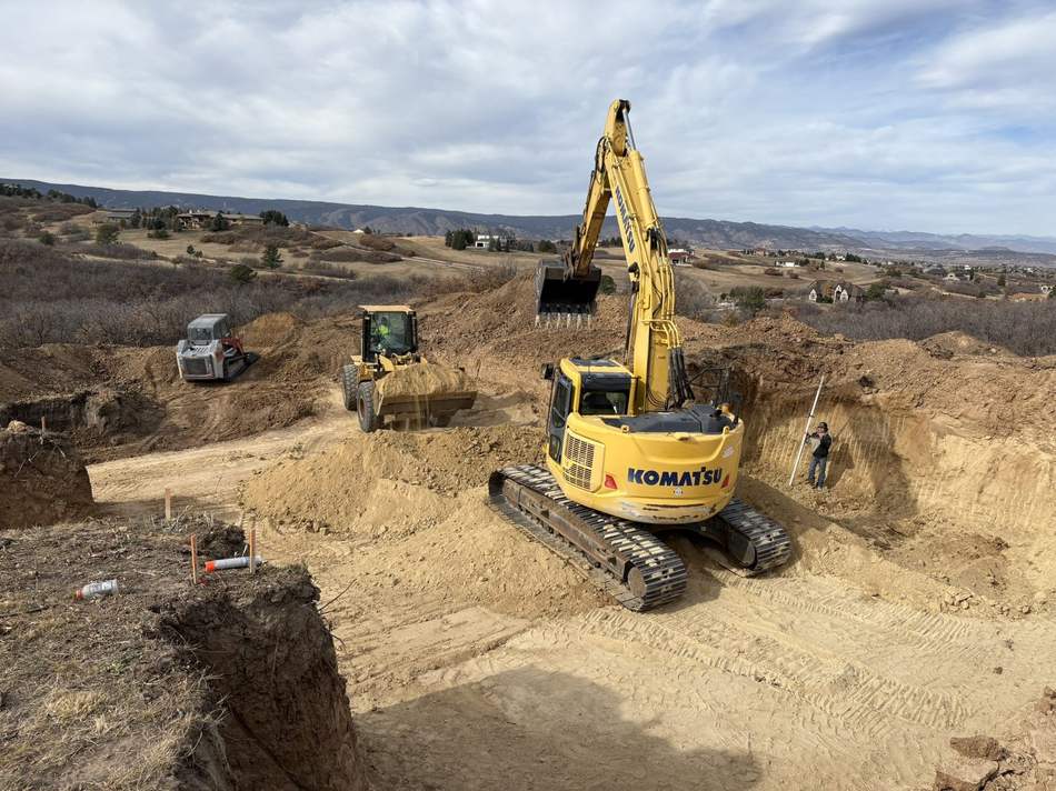 Basement dig and foundation excavation by Freedom Ranch Excavating in Peyton, Colorado