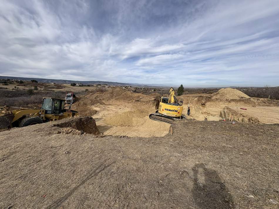 Basement dig and foundation excavation by Freedom Ranch Excavating in Peyton, Colorado