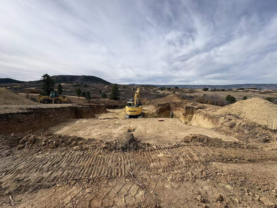 Basement dig and foundation excavation by Freedom Ranch Excavating in Peyton, Colorado