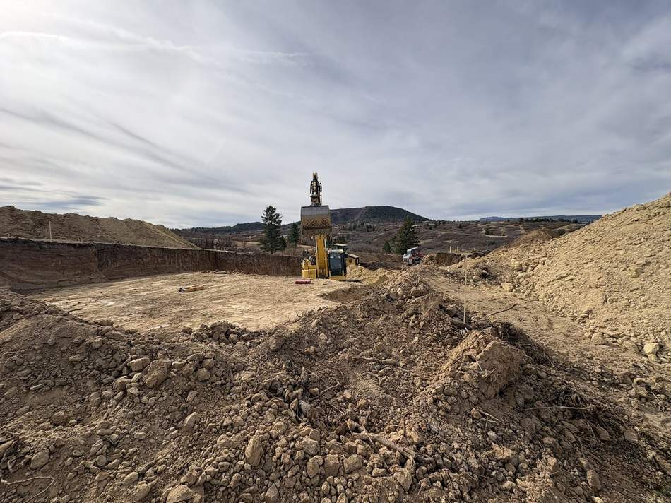 Basement dig and foundation excavation by Freedom Ranch Excavating in Peyton, Colorado