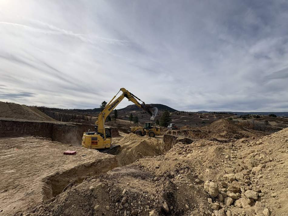 Basement dig and foundation excavation by Freedom Ranch Excavating in Peyton, Colorado
