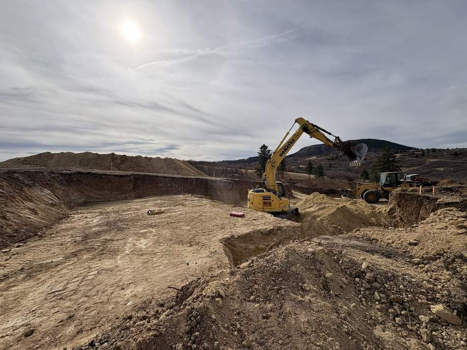 Basement dig and foundation excavation by Freedom Ranch Excavating in Peyton, Colorado