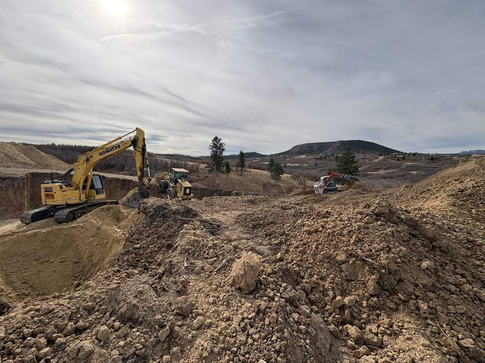 Basement dig and foundation excavation by Freedom Ranch Excavating in Peyton, Colorado