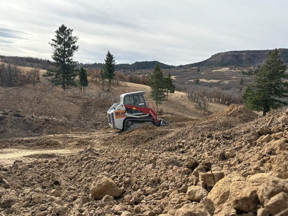 Basement dig and foundation excavation by Freedom Ranch Excavating in Peyton, Colorado