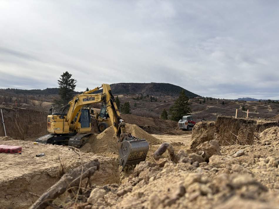 Basement dig and foundation excavation by Freedom Ranch Excavating in Peyton, Colorado