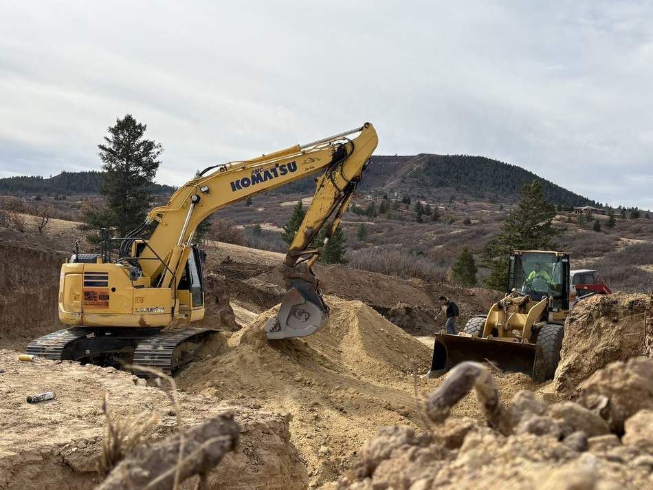 Basement dig and foundation excavation by Freedom Ranch Excavating in Peyton, Colorado