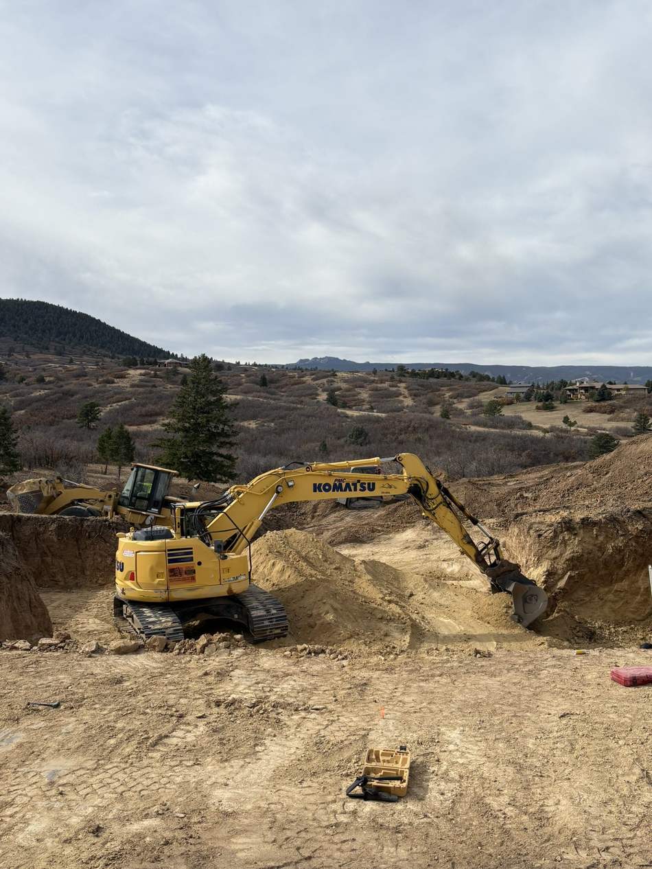 Basement dig and foundation excavation by Freedom Ranch Excavating in Peyton, Colorado